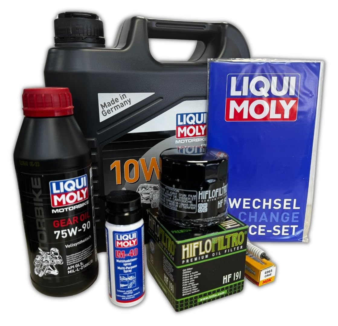 Liqui Moly Ölwechselset Wartungsset Dinli Centhor EVO 4L x Motoröl 10W40 + Getriebeöl + Ölfilter + Zündkerze + Pflegematerial Liqui Moly Ölwechselset Wartungsset Dinli Centhor EVO 4L x Motoröl 10W40 + Getriebeöl + Ölfilter + Zündkerze + Pflegematerial von Parts Europe