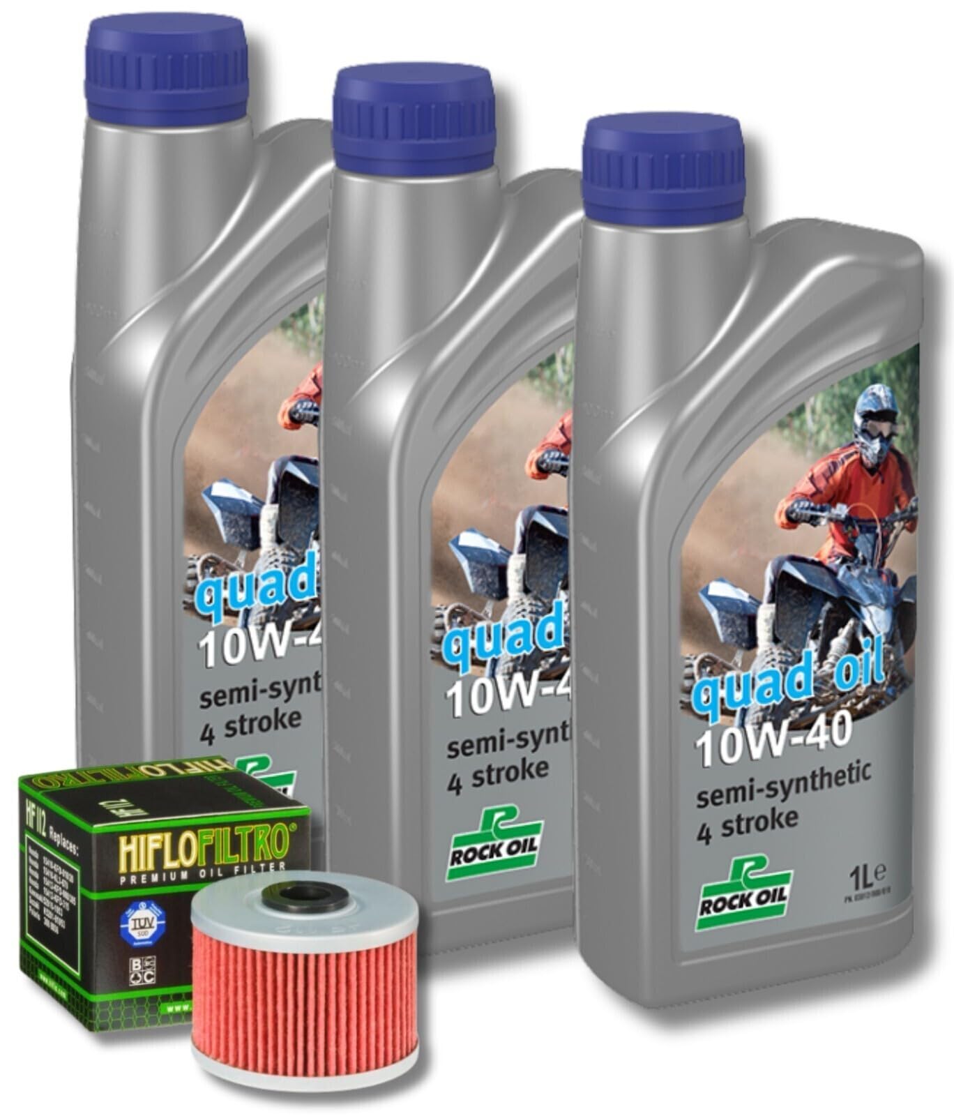 Rock Oil Ölwechselset/Motoröl 10W40 + Ölfilter/Polaris Predator 500 Rock Oil Ölwechselset/Motoröl 10W40 + Ölfilter/Polaris Predator 500 von Parts Europe