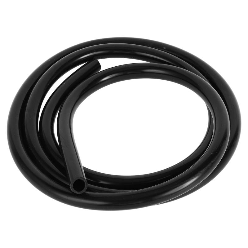 Partuto 1 Stück 130PSI Maximaldruck Universeller Silikonschlauch für Vakuumschläuche für Autos, Hochtemperatursilikonschlauch Schwarz 5FT 3/8" 10mm ID 2mm Dicke von Partuto