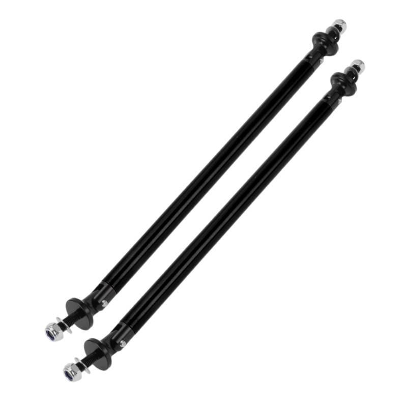 Partuto 2 Stücke 200mm/7,87 Zoll Auto Splitter Stützstangen Einstellbare Front- und Heckstoßstange Lippen-Splitter-Streben-Stützstangen aus Aluminiumlegierung Schwarz von Partuto