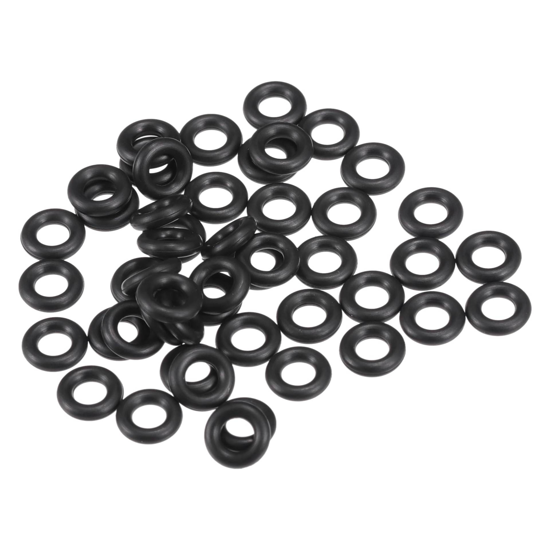 Partuto 50 Stück 3mm ID x 1,5mm CS Universal Auto O-Ring Dichtung - Auto - Wasserhahn Reparatur LKW SUV Anhänger Rohr Abdichtung Wasserdicht - NBR Gummi Schwarz Partuto 50 Stück 3mm ID x 1,5mm CS Universal Auto O-Ring Dichtung - Auto - Wasserhahn Reparatur LKW SUV Anhänger Rohr Abdichtung Wasserdicht - NBR Gummi Schwarz von Partuto