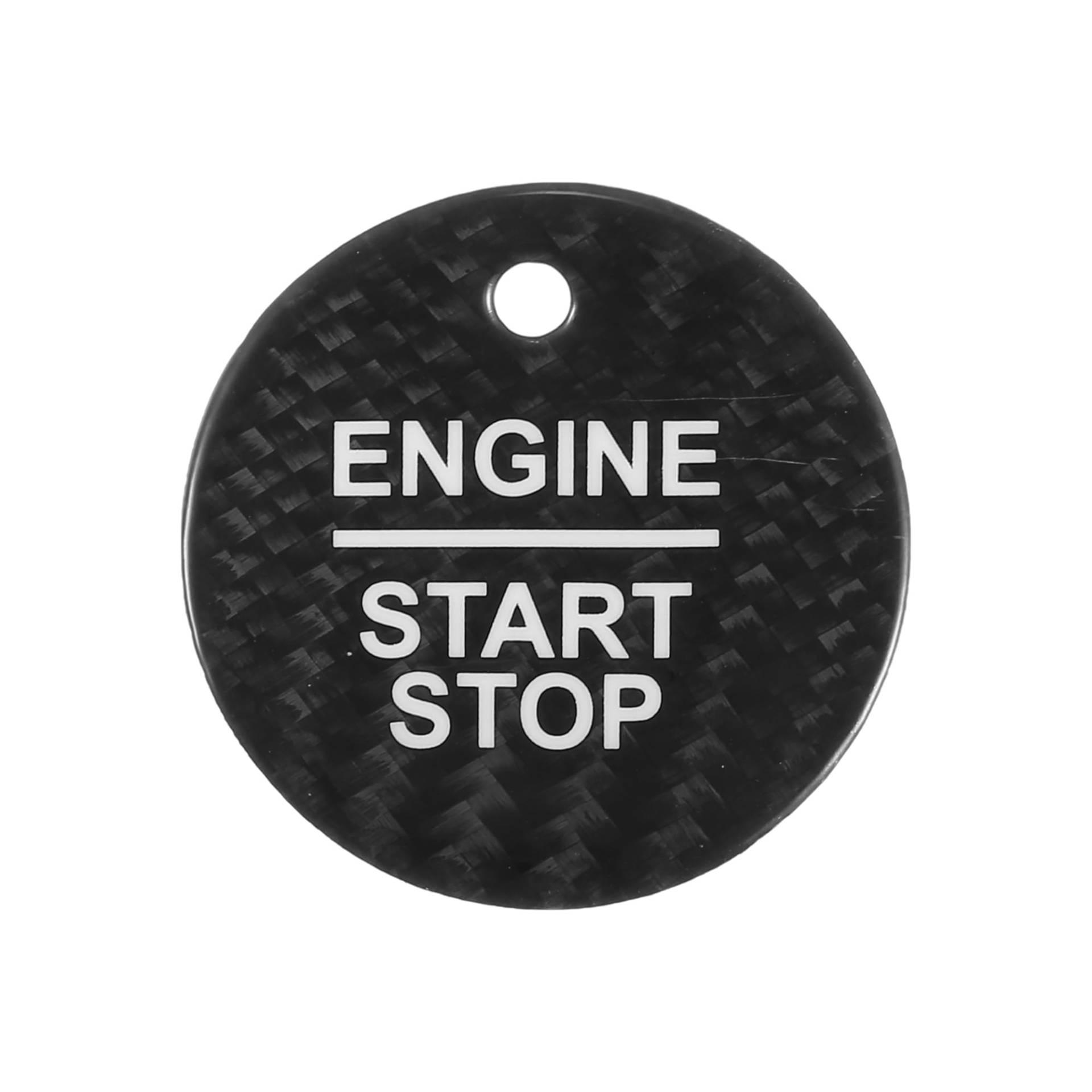 Partuto Motor Start Stop Knopf Abdeckung, Front Zündstarter Schalter Aufkleber für Ford F-150 2016-2019 Schwarz, 1 Stück von Partuto