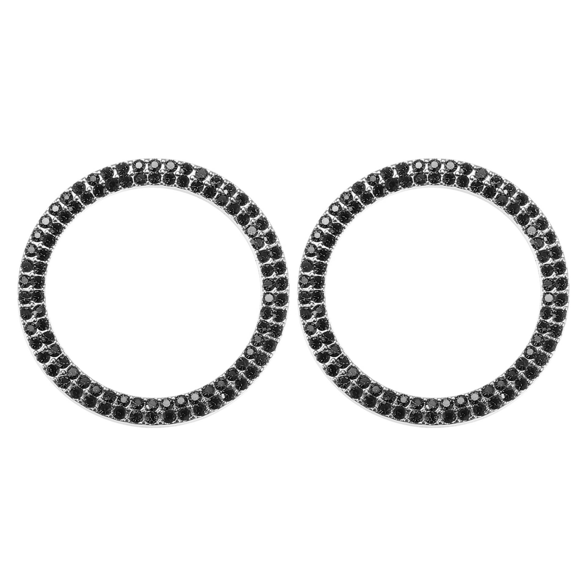 Partuto Universaler Bling Auto Motor Start Stop Knopf Abdeckung, Ein-Klick Startknopf Ring Aufkleber Faux Kristall Strass Zündknopf Verzierung Schwarz, 2 Stück Partuto Universaler Bling Auto Motor Start Stop Knopf Abdeckung, Ein-Klick Startknopf Ring Aufkleber Faux Kristall Strass Zündknopf Verzierung Schwarz, 2 Stück von Partuto