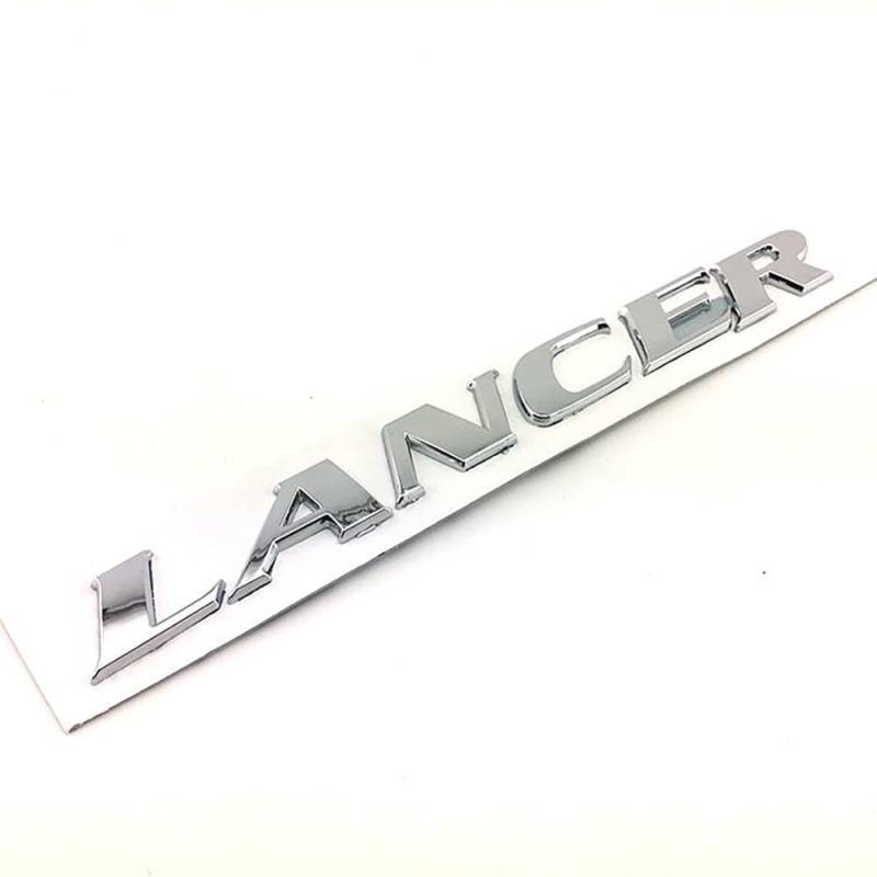 3D Metall Embleme Sticker Auto Körper KofferraumtüR Chrom Abzeichen Dekoration für Lancer 3D ufkleber Logo,A von PartyUnix