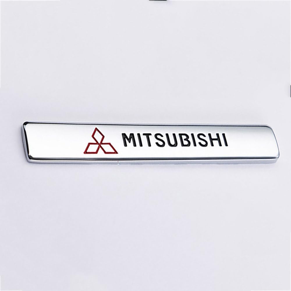 3D Metall Embleme Sticker Auto Körper KofferraumtüR Chrom Abzeichen Dekoration für Mitsubishi ufkleber Logo von PartyUnix