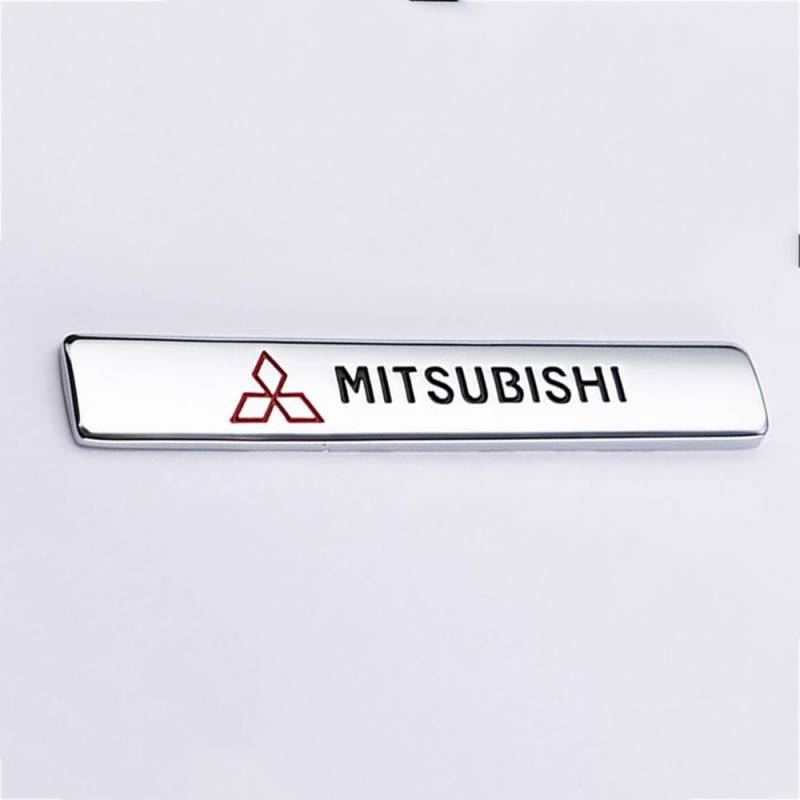 3D Metall Embleme Sticker Auto Körper KofferraumtüR Chrom Abzeichen Dekoration für Mitsubishi ufkleber Logo von PartyUnix