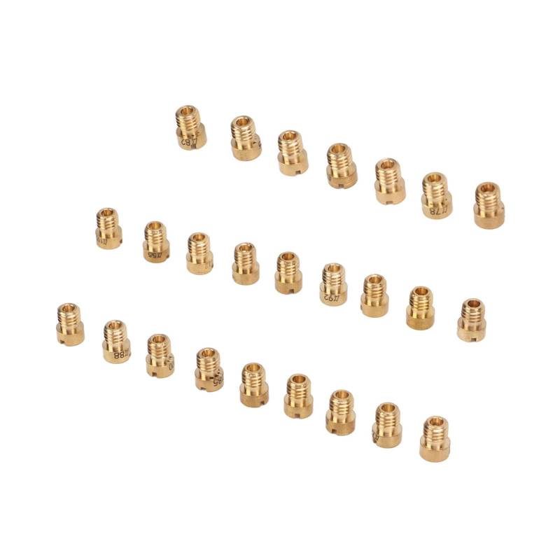 Pasamer Motorrad Vergaserdüse Vergaser Kit Gold Hauptdüsen für Dellorto PHBG 21 PHBG 19.5 von Pasamer
