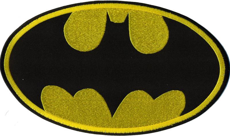 Batman Classic Logo Uniform Kostüm Backpatch Rücken Aufnäher Abzeichen Aufbügler von Patch