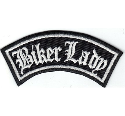Biker Lady Girl Rider Rankpatch Rocker Motorcycle Aufnäher Patch Abzeichen von Patch