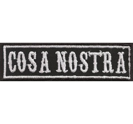COSA Nostra Mafia Biker Rocker Heavy Metal Aufnäher Patch Abzeichen von Patch