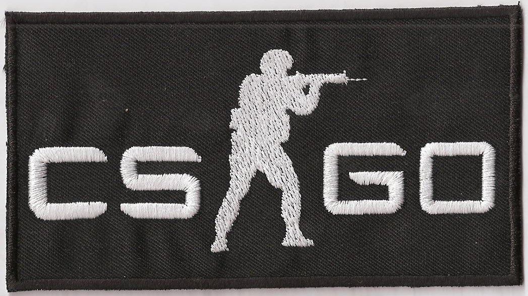 Counterstrike CSGO Gamer Patch Go global Offensive US Counter Terrorist Unit Zocker Aufnäher mit Stickerei zum aufnähen, Computerspiel Applikation für Mousepad/Tasche/Jacke, 130x70mm von PATCH KING