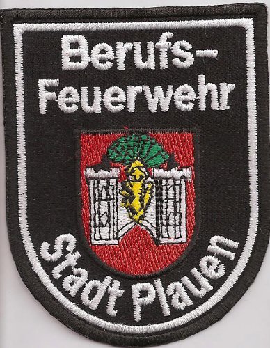 Patch Feuerwehr Berufsfeuerwehr Stadt Plauen Uniform Abzeichen Aufnäher von Patch