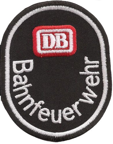 Feuerwehr DB Bahnfeuerwehr Deutsche Bundesbahn Uniform Abzeichen Aufnäher von Patch