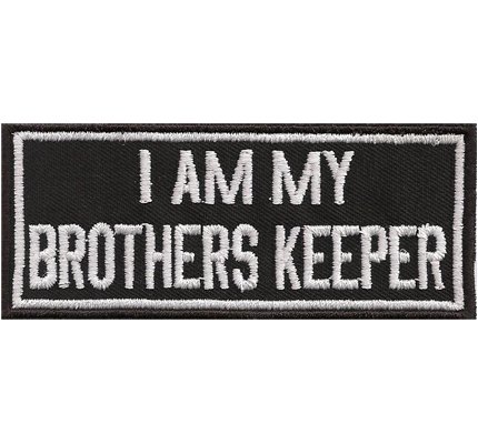 I am My Brothers Keeper Biker Brotherhood Rocker Biker Abzeichen Aufnäher von Patch