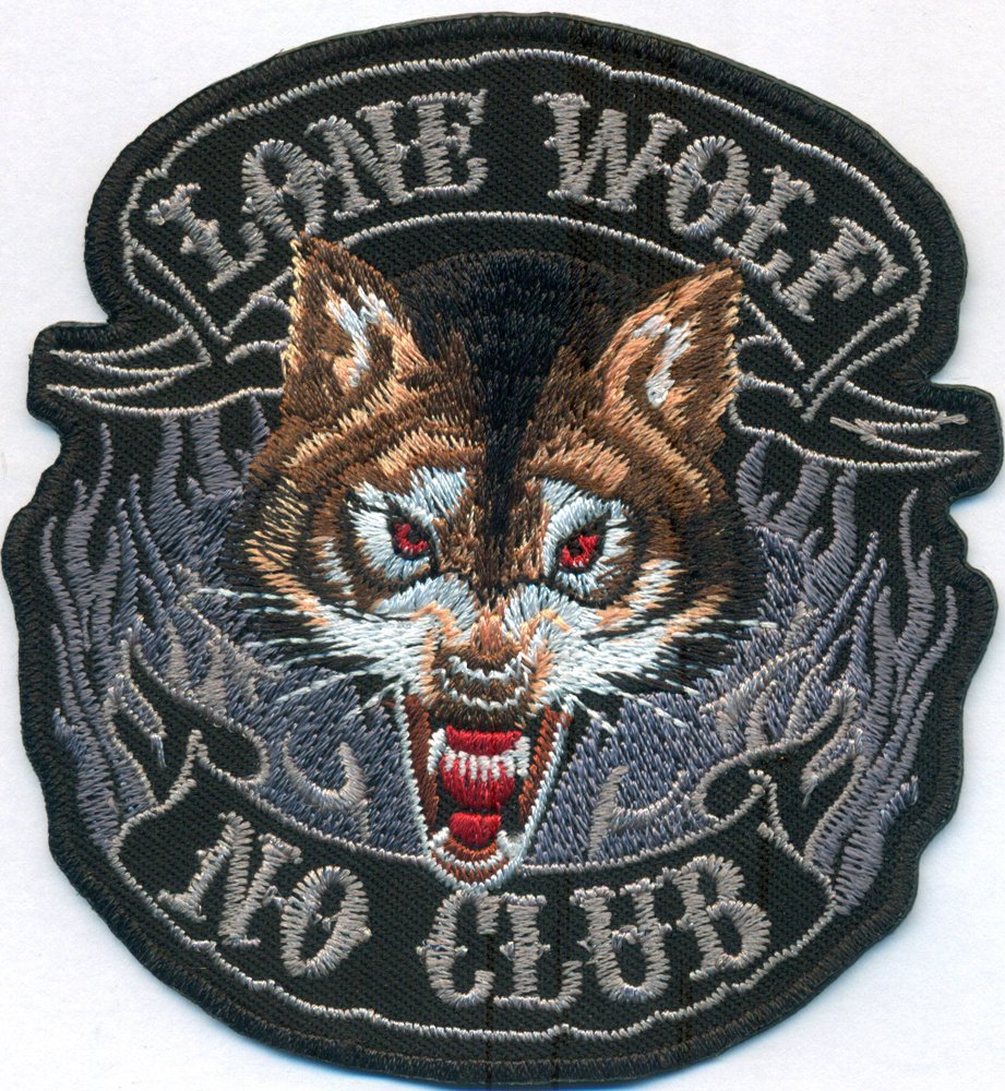 Lonely Wolf Lone Wolf No Club Pack Biker Motorcycleclub MC Aufnäher Patch von Patch