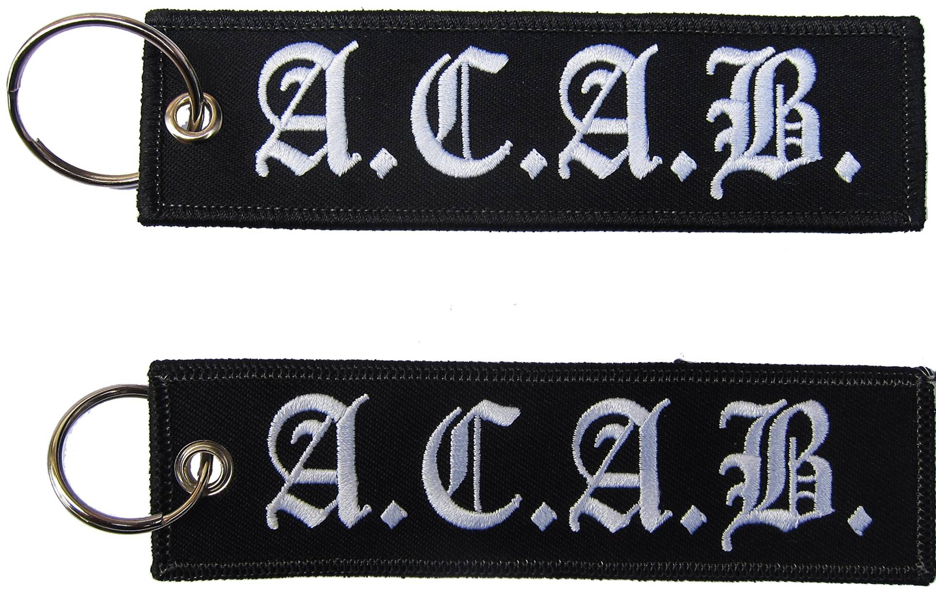 ACAB All Cops Are My Best Friends Ultras Aufnäher gestickter Schlüsselanhänger Keychain von Patch