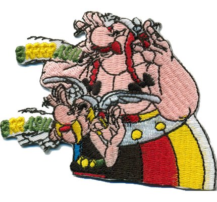 Brasil Deutschland Weltmeister WM Asterix Obelix Aufnäher Patch Abzeichen von Patch