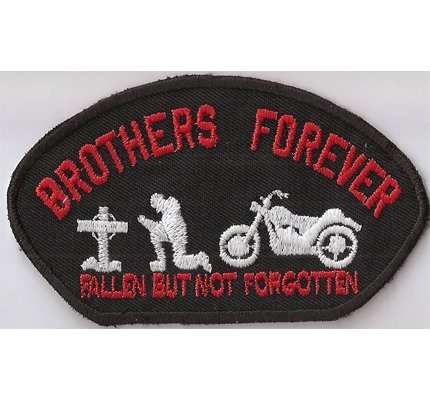 Patch Brothers Forever RIP Fallen But NOT Forgotten Biker Kutten Aufnäher von Patch