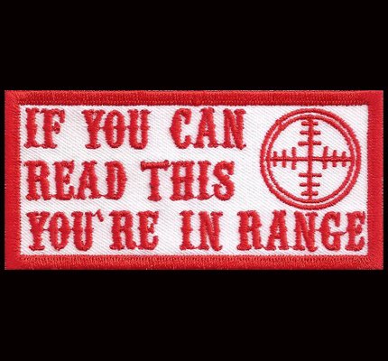 Hells Range If You can Read This You Are in Range Biker Red Angels Patch Aufnäher Hells Range If You can Read This You Are in Range Biker Red Angels Patch Aufnäher von Patch