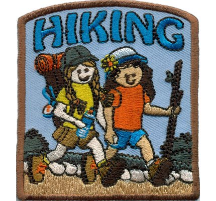 Hiking Kinder Wandertag Outdoor Spiele Bergführer Abzeichen Applikation Aufnäher von Patch