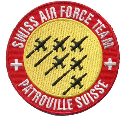 Patch Patrouille Suisse Jets Swiss air Force Team Schweiz Aufnäher Abzeichen von Patch