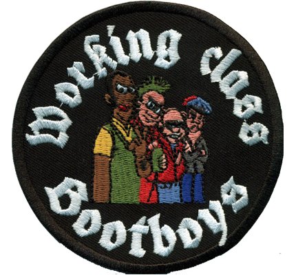 Patch Working Class Bootboys Comic Ultras Arbeiterklasse Hooligan Biker Aufnäher von Patch
