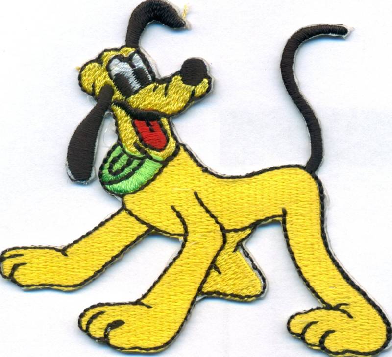 Pluto Mickey Mouse Hund Dog Kinder Rucksack Aufbügler Aufnäher Patch Abzeichen von Patch
