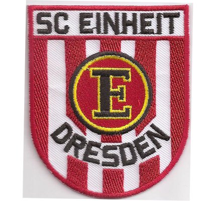SC Einheit Dresden Fussball Fanclub Trikot Schal Abzeichen Aufnäher Patch von Patch