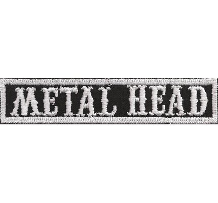 SOA sw, Metal Head Namensschild Rangabzeichen Motorad Kutte Patch Aufnäher von Patch
