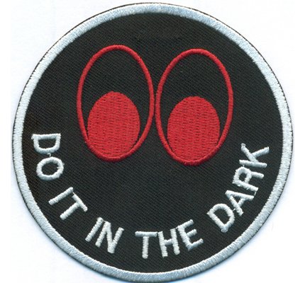 Smiley Do It In The Dark Black Death Metal Biker Punk Rock Rockabilly Aufnäher Patch von Patch