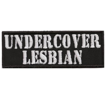 Undercover Lesbian, Old Lady Girl Biker Rocker Chopper Aufnäher Patch von Patch