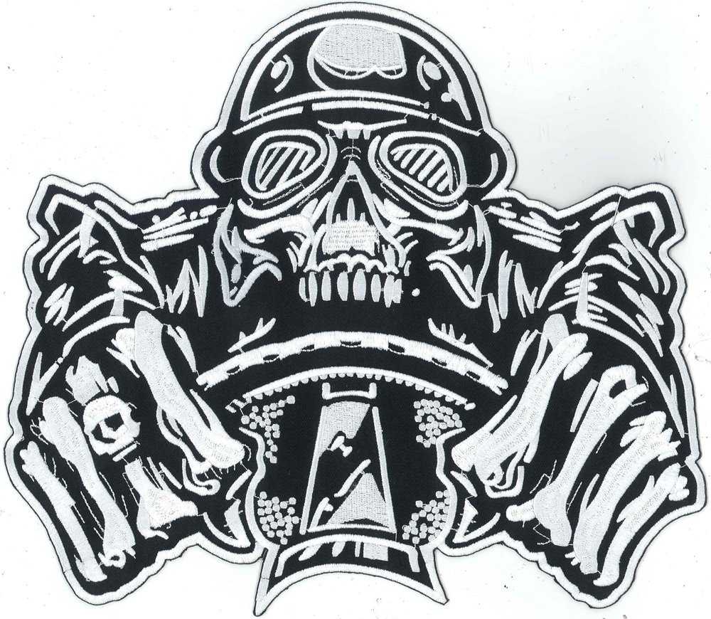 XXL Motorrider Motorcycle Racer Totenkopf Motorradfahrer Reaper Biker BACKPATCH Aufnäher XXL Motorrider Motorcycle Racer Totenkopf Motorradfahrer Reaper Biker BACKPATCH Aufnäher von Patch