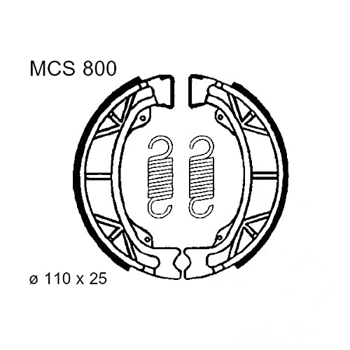 Bremsbacken vorne TRW Lucas MCS800 inkl. Federn kompatibel mit Kymco MXU 50 Bj. 2006-2017 von Paughco