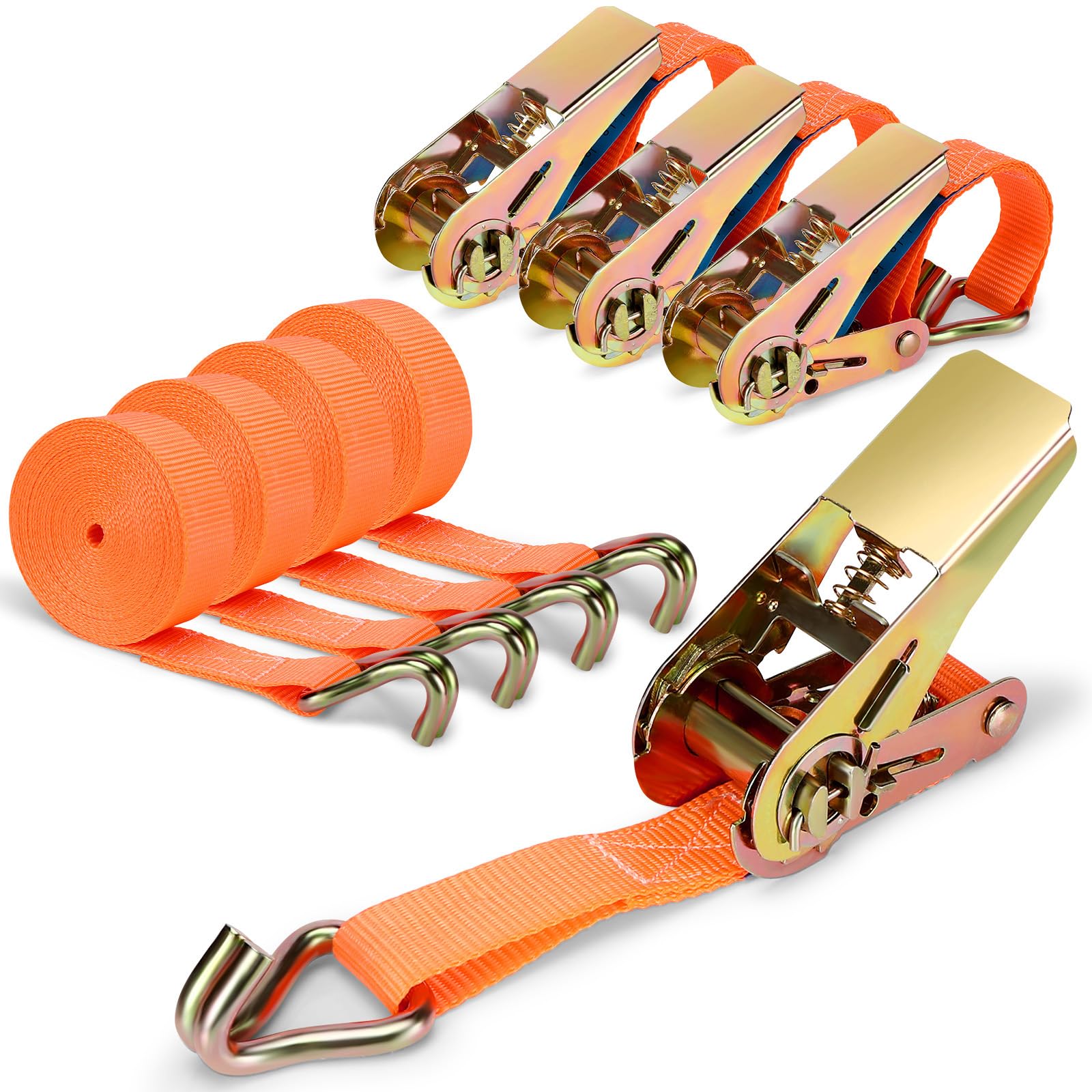 Pavlleen 4er Set Spanngurte mit Ratsche Zurrgurt, 4x1000KG Ratschengurte Zurrgurte, 2.5 cm x 4 m mit Ratsche und Haken, Belastbar bis 1000 KG, Enorm Robuste Zurrgurte Geeignet für Feste Ladung Pavlleen 4er Set Spanngurte mit Ratsche Zurrgurt, 4x1000KG Ratschengurte Zurrgurte, 2.5 cm x 4 m mit Ratsche und Haken, Belastbar bis 1000 KG, Enorm Robuste Zurrgurte Geeignet für Feste Ladung von Pavlleen