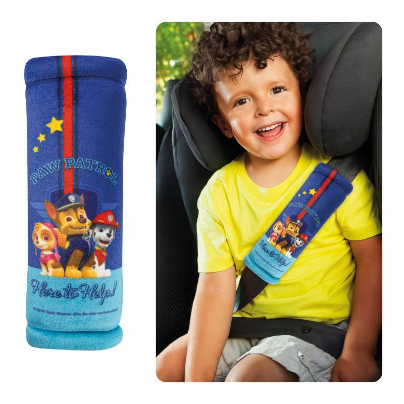 HiTS4KiDS – Gurtpolster Auto für Kinder – Schulterpolster passend für Sicherheitsgurt & Rucksack – Gurtschutz für mehr Komfort auf der Reise – Gurtschoner für Jungen (Paw Patrol) von HiTS4KiDS