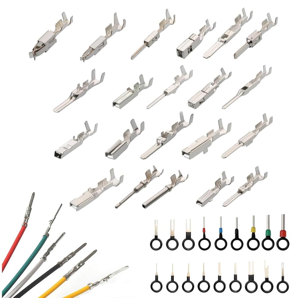 Pcivzxam 340 Stück 1/1,5/1,8/2,2/2,8/3,5 mm Anschlussstifte Kabelbaumstift Stecker Buchse Kfz-Elektrik-Steckverbindersatz Autokabel Pcivzxam 340 Stück 1/1,5/1,8/2,2/2,8/3,5 mm Anschlussstifte Kabelbaumstift Stecker Buchse Kfz-Elektrik-Steckverbindersatz Autokabel von Pcivzxam