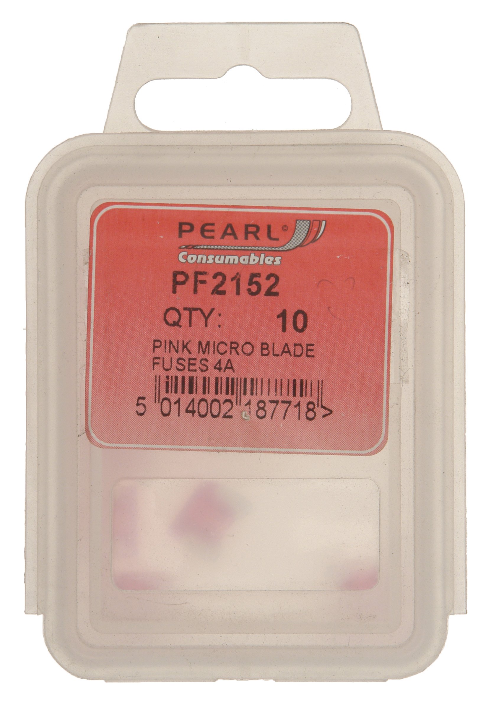 Pearl PF2159 Flachstecksicherung Micro, 4 A, Pink, 10 Stück von Pearl Automotive