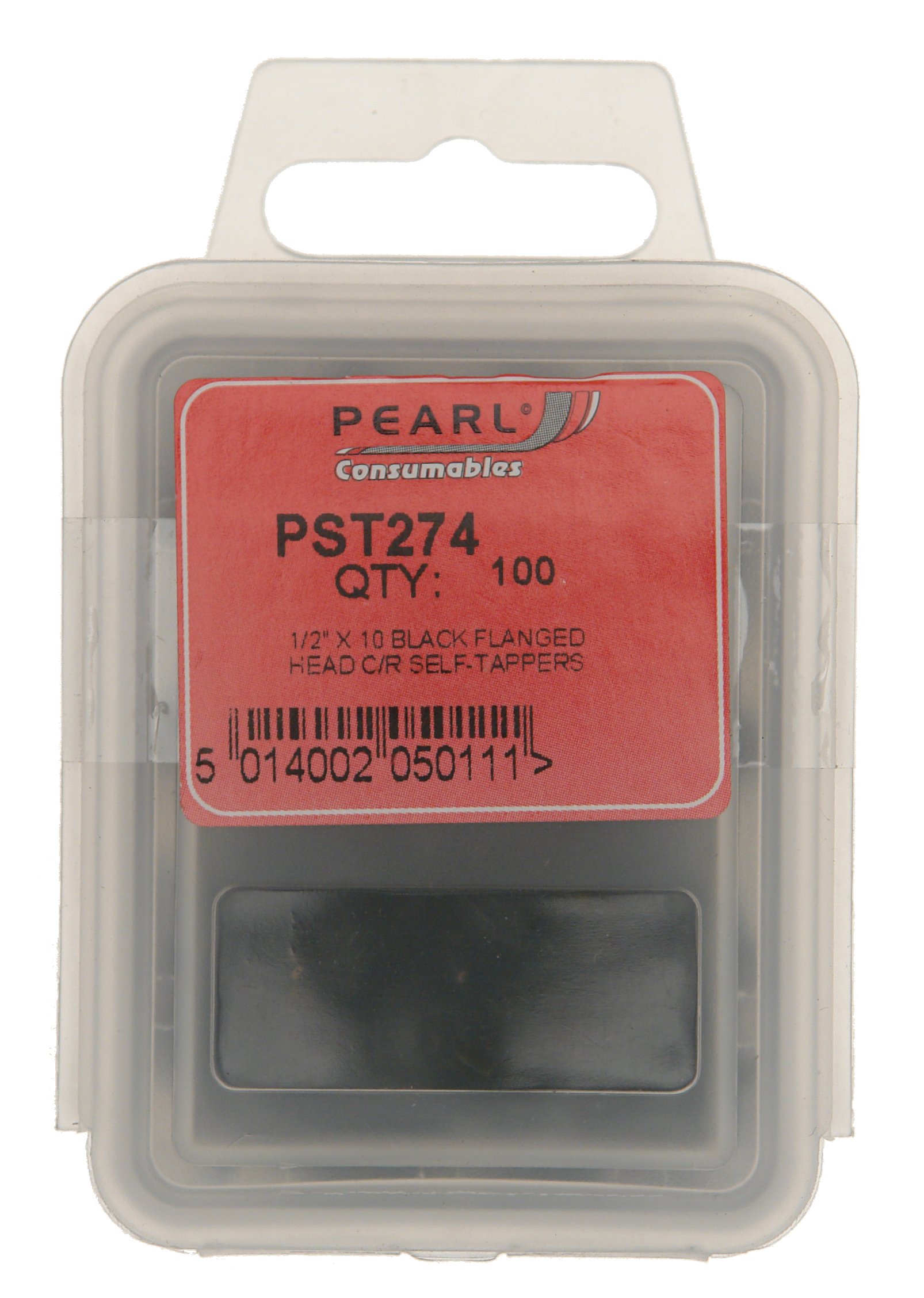 Pearl PST274 Selbstbohrende Schrauben, 100 Stück, 25,4 x 1,3 cm, Schwarz von Pearl Automotive