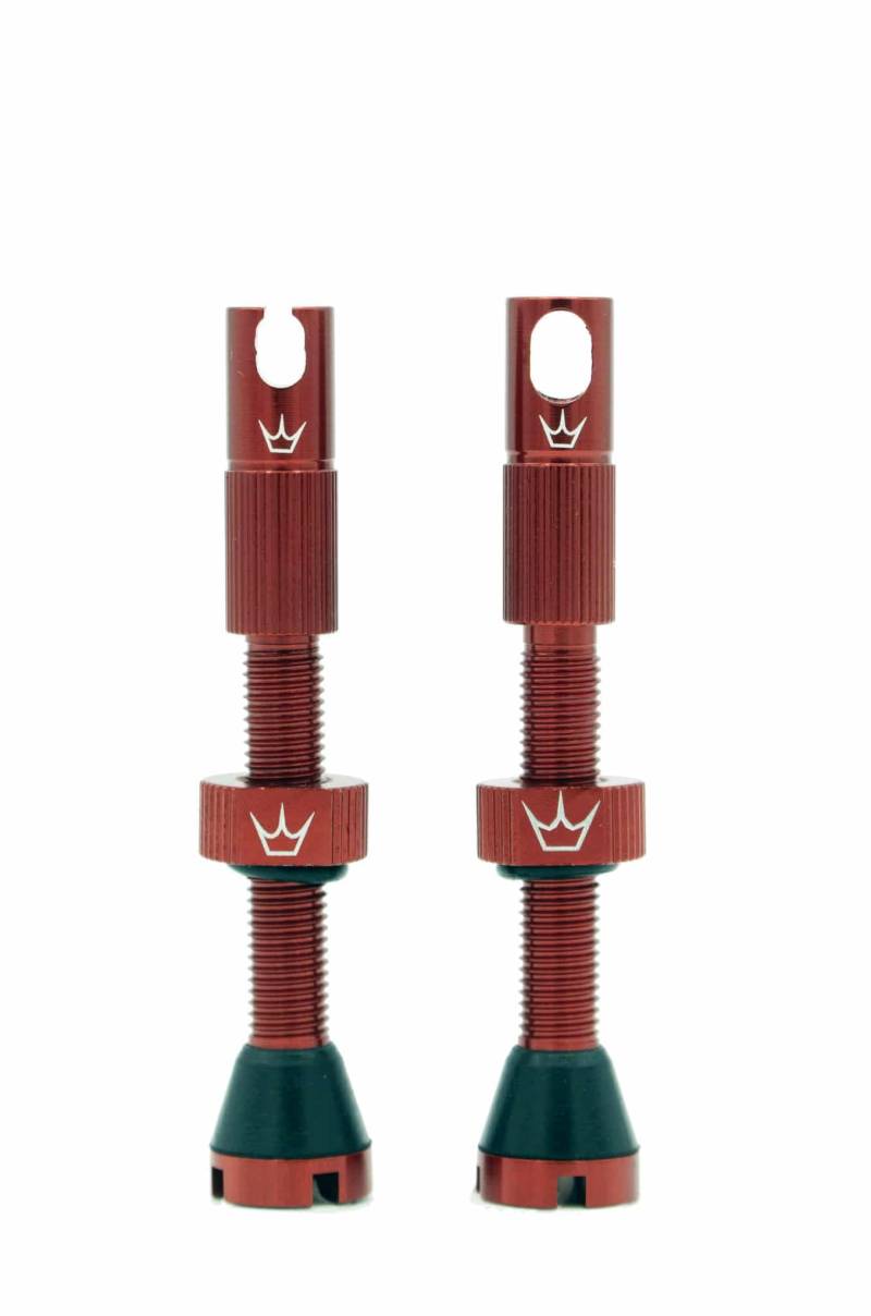 Peaty's MK2 Chris King Tubeless Ventile, 80 mm, Rot von Peaty's