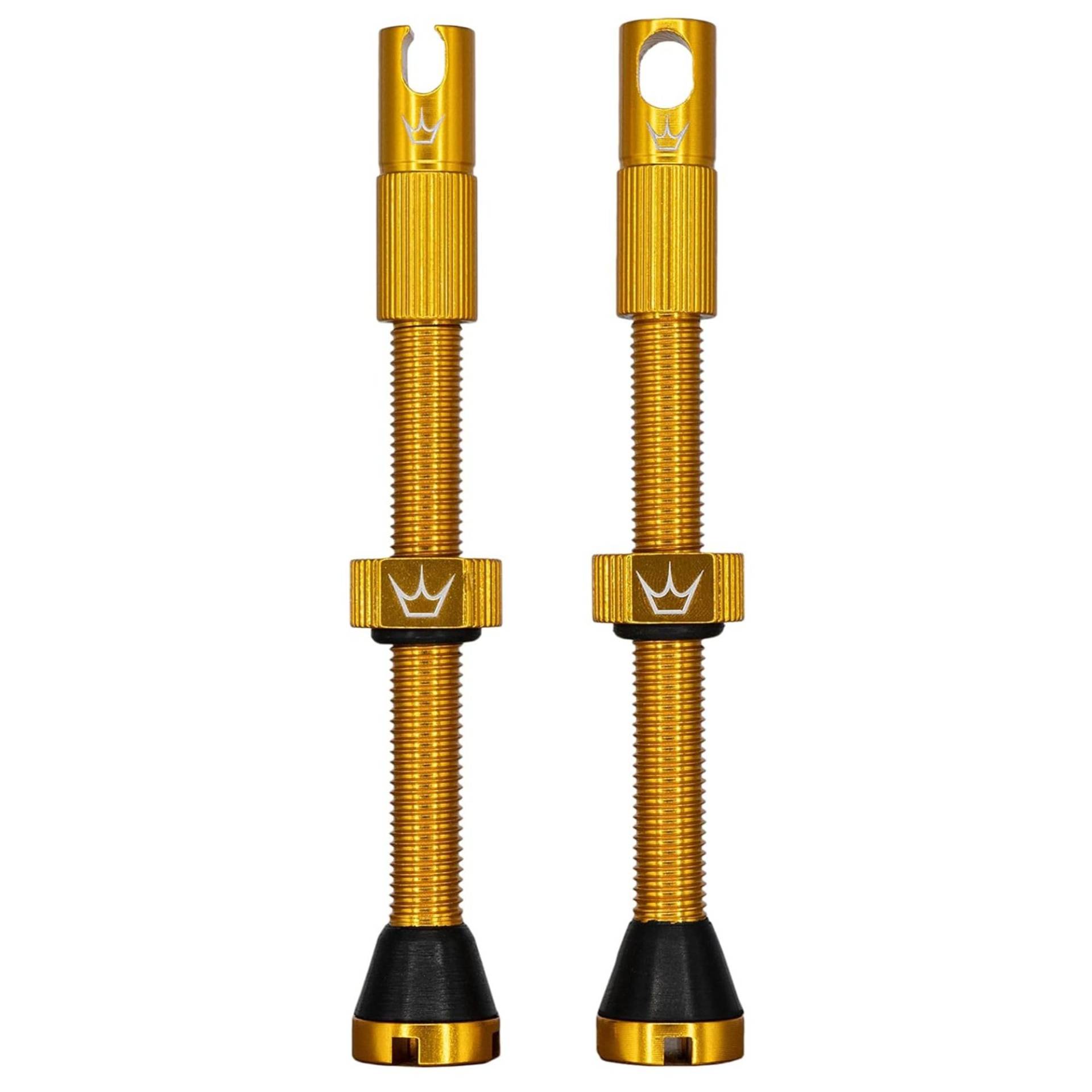 Peaty's X Chris King MK2 Tubeless Ventil Presta - Integrierter Speichenschlüssel & Ventilkernentfernungskappen, Mountainbike, Rennrad Fahrrad Reifen, Kompatibel einfügen, 7075 Aluminium - 60mm Gold Peaty's X Chris King MK2 Tubeless Ventil Presta - Integrierter Speichenschlüssel & Ventilkernentfernungskappen, Mountainbike, Rennrad Fahrrad Reifen, Kompatibel einfügen, 7075 Aluminium - 60mm Gold von Peaty's