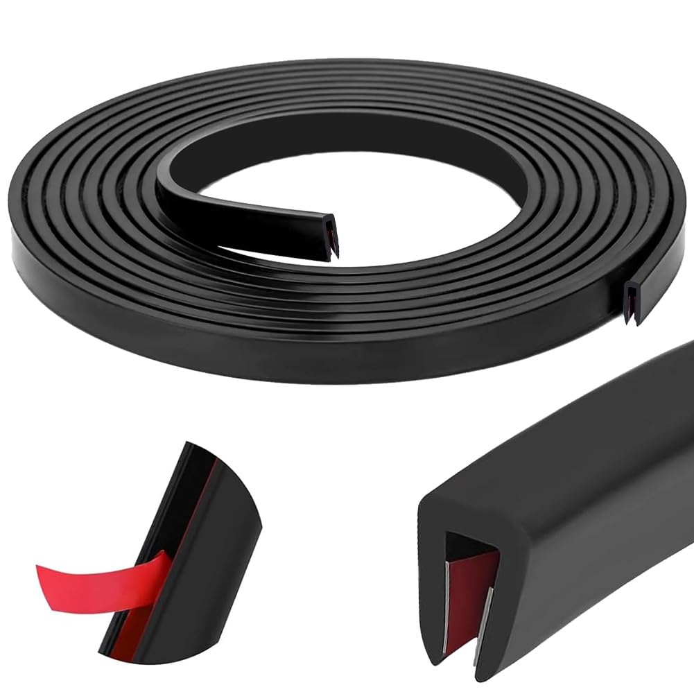 Autotür Kantenschutz, Peelanmall U-Form Gummi Kantenschutz, Auto Gummidichtung, Flexible Kantenschutz Gummi in U, Kantenschutz Selbstklebend U-Form für Blech, Autotüren, Luke, Fenster -1.5mm Autotür Kantenschutz, Peelanmall U-Form Gummi Kantenschutz, Auto Gummidichtung, Flexible Kantenschutz Gummi in U, Kantenschutz Selbstklebend U-Form für Blech, Autotüren, Luke, Fenster -1.5mm von Peelanmall