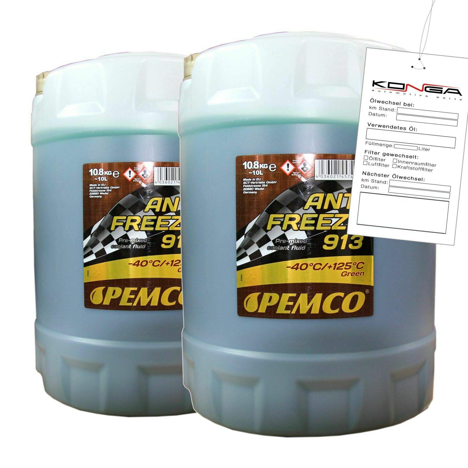 20 Liter PEMCO Antifreeze 913 Typ G13 Kühlerfrostschutz Fertiggemisch -40° von Pemco