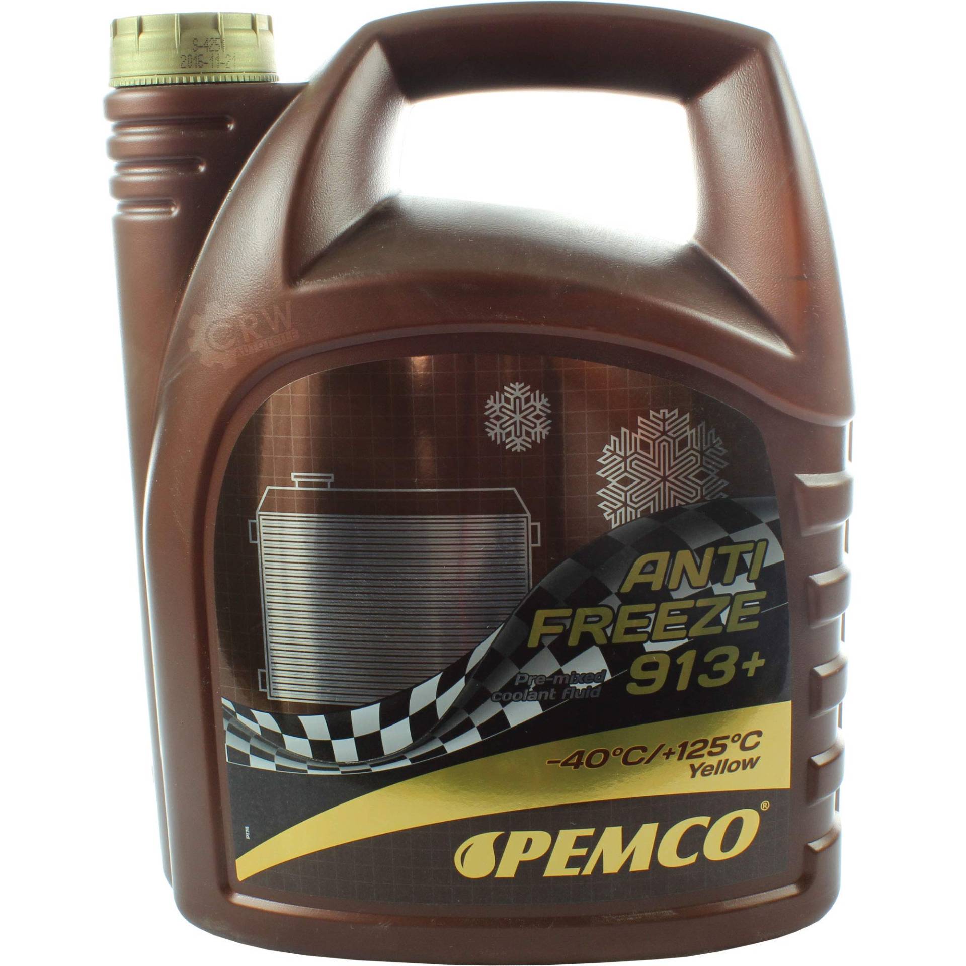 PEMCO 5 L Antifreeze 913+ (-40) Kühlerfrostschutz von Pemco