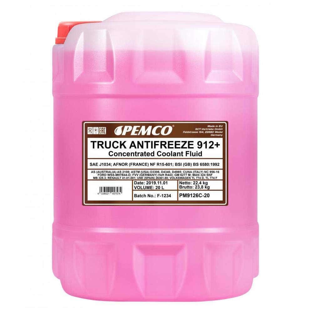 Pemco TRUCK Antifreeze 912+ 20 Liter Pemco TRUCK Antifreeze 912+ 20 Liter von Pemco