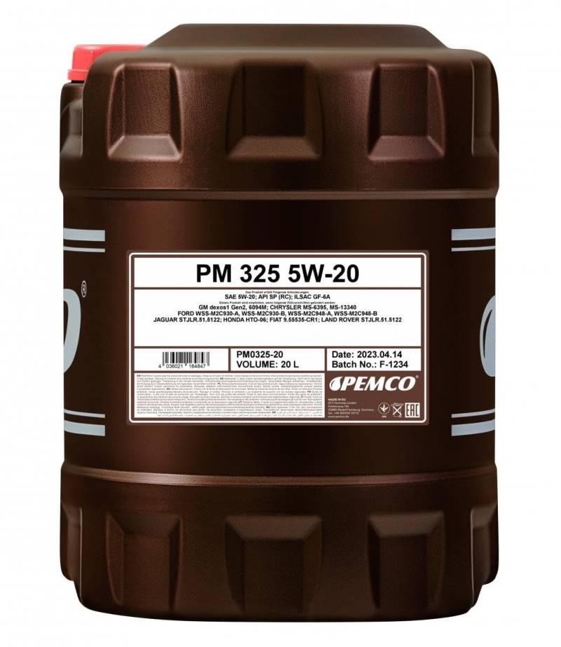 iDRIVE 325 / PM 325 5W-20 20 Liter von Pemco