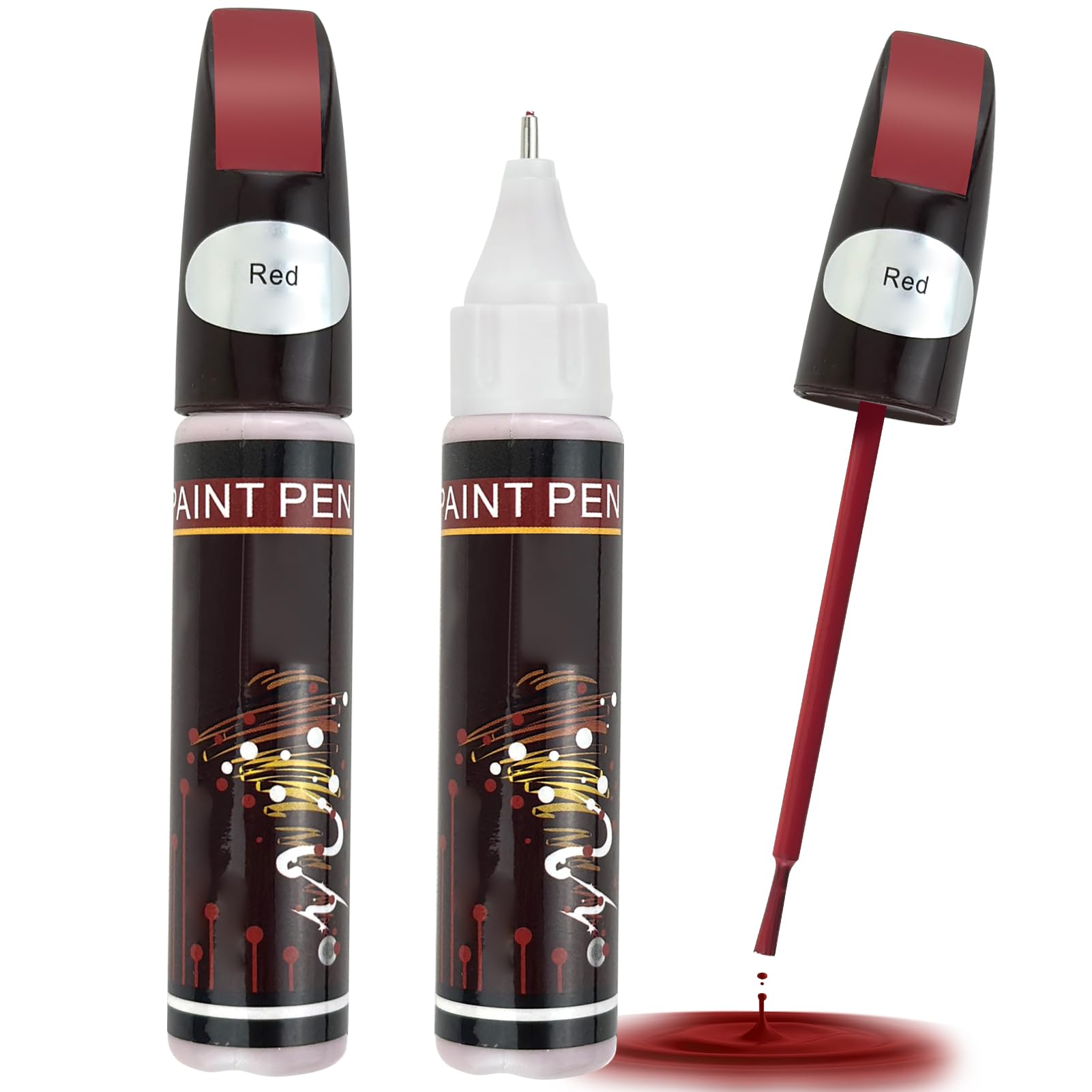 Penriter 2 Stück Lackstift Auto Rot, 2-in-1-24ml Autolackstift, Schnelles und Einfaches Ausbessern von Autokratzern, Auto Kratzer Reparatur Stift für Autos Reparaturwerkzeug Penriter 2 Stück Lackstift Auto Rot, 2-in-1-24ml Autolackstift, Schnelles und Einfaches Ausbessern von Autokratzern, Auto Kratzer Reparatur Stift für Autos Reparaturwerkzeug von Penriter