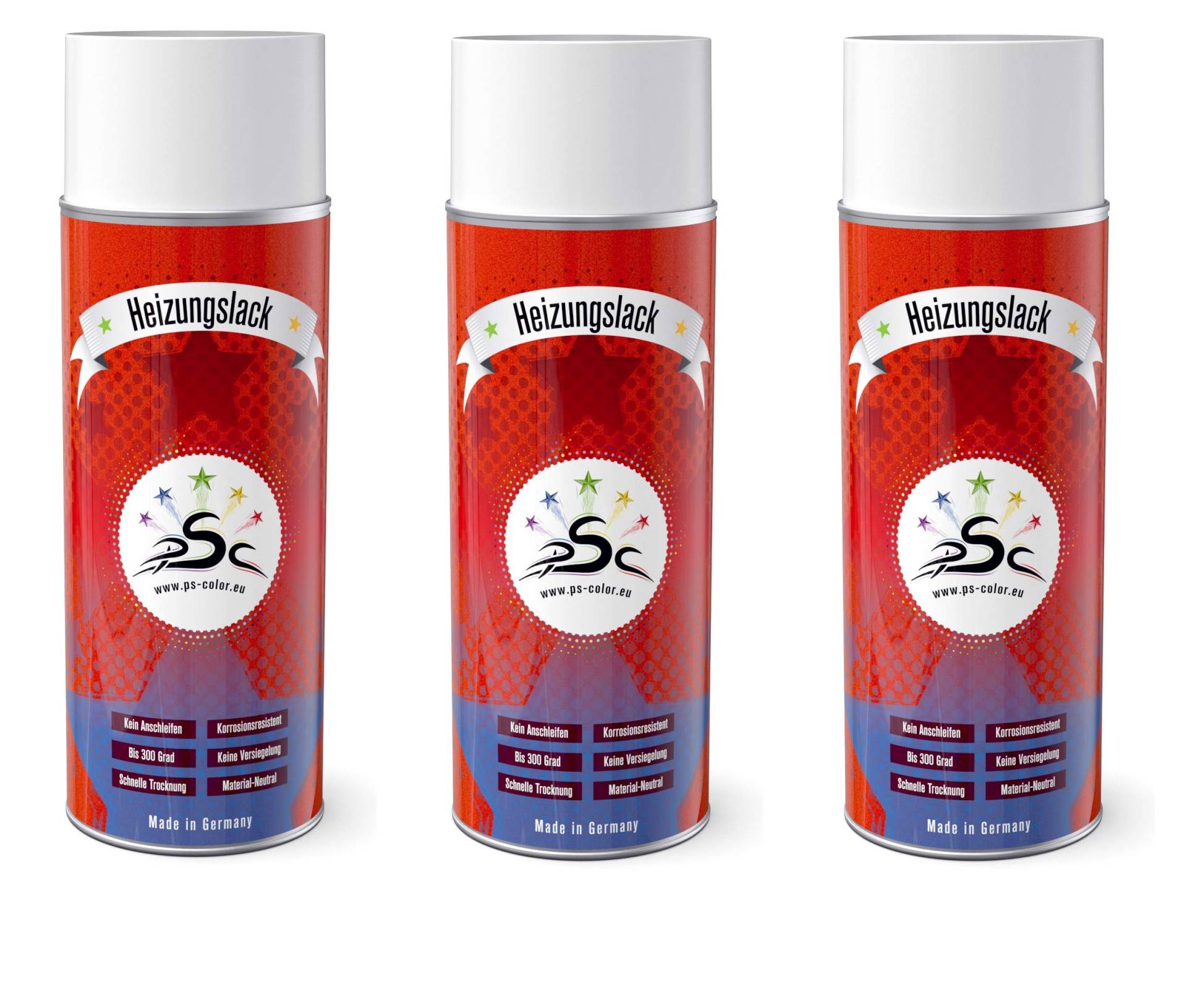 3 x Heizkörperlack Spray Anthrazitgrau 400 ml RAL 7016 hitzebeständig-Heizkörper-Ofen-Radiator-hitzebeständig-bis 300 Grad- nachfärben von Penta Star Color