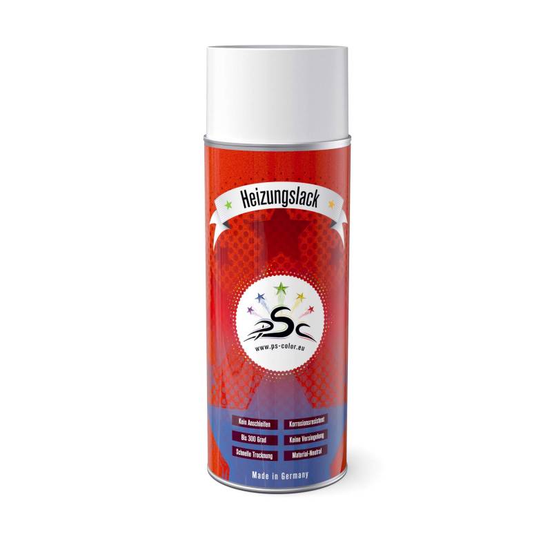 Heizkörperlack Spray Leuchtrot 400 ml RAL 3024 hitzebeständig-Heizkörper-Ofen-Radiator-hitzebeständig-bis 300 Grad- nachfärben von Penta Star Color