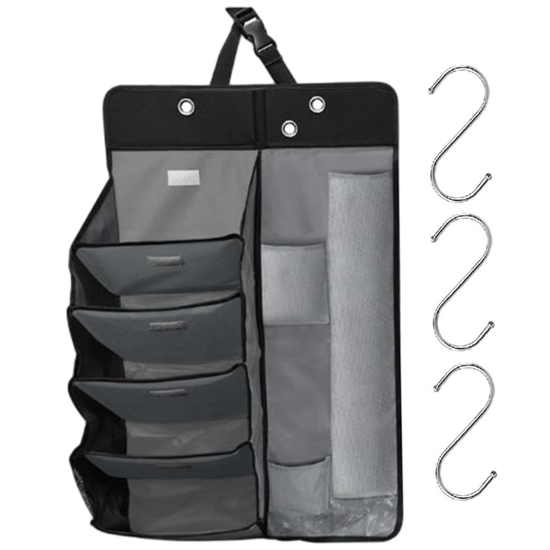 Aufbewahrung des Autositzes, Autokabränder, Multifunktionsbeutel umfasst 5 Ebenen Schuhständer und Regenschirmhalter, hängende Sitzbackorganisatoren für SUV Truck MPV Aufbewahrung des Autositzes, Autokabränder, Multifunktionsbeutel umfasst 5 Ebenen Schuhständer und Regenschirmhalter, hängende Sitzbackorganisatoren für SUV Truck MPV von Peosaard