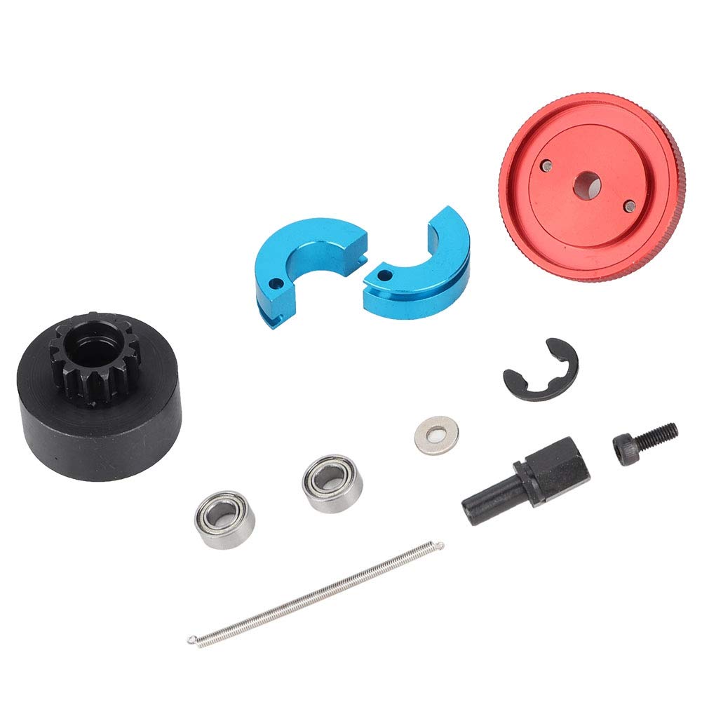 13t Schwungrad-Geschwindigkeitskupplungs-Variator-Set, 1 Set Rc-Motor-Upgrade-Teile, Glockenfedern Passend für 1/10 Rc Nitro-Motor (Rot) von PerGar